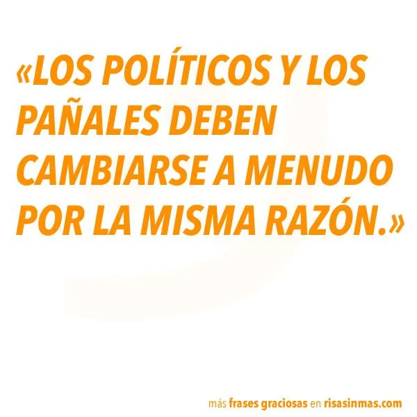 Frases graciosas: políticos
