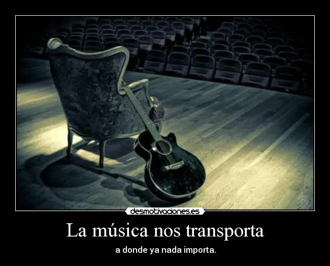 La música nos transporta | Desmotivaciones