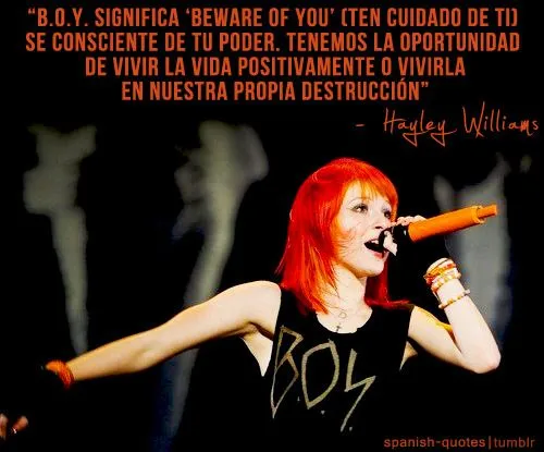 Frases de Hayley - Taringa!