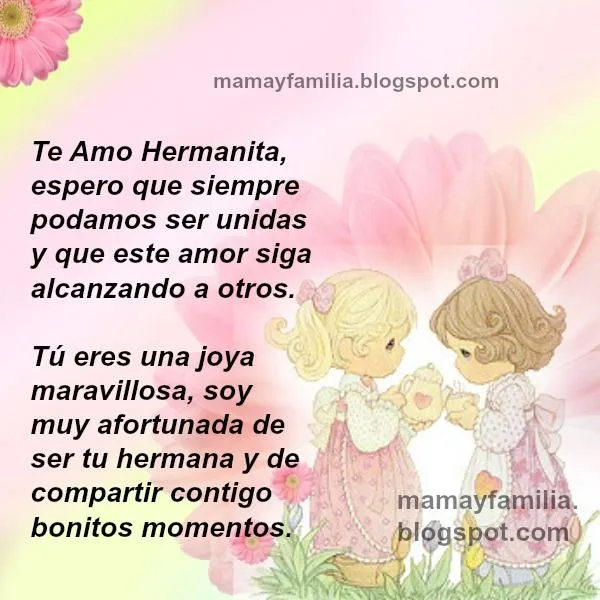 Frases para mi Hermana Querida con lindas imágenes - Mamá y Familia