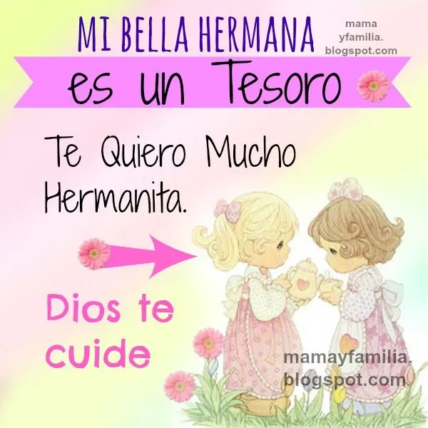 Frases para mi Hermana Querida con lindas imágenes - Mamá y Familia Frases para mi Hermana Querida con lindas imágenes - Mamá y Familia