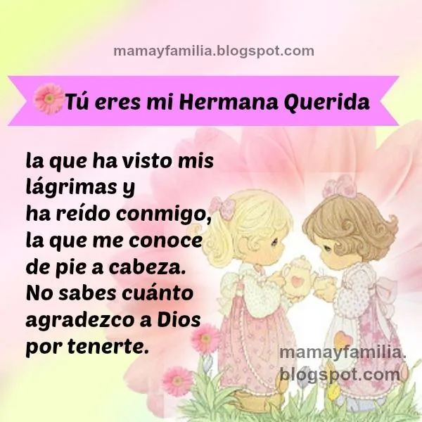 Frases para mi Hermana Querida con lindas imágenes - Mamá y Familia Frases para mi Hermana Querida con lindas imágenes - Mamá y Familia