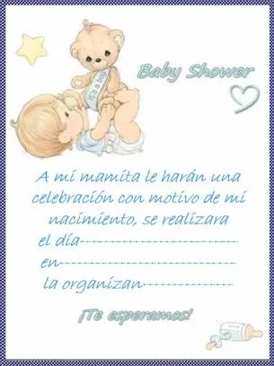 Frases para invitación de baby shower - Imagui Frases para invitación de baby shower - Imagui