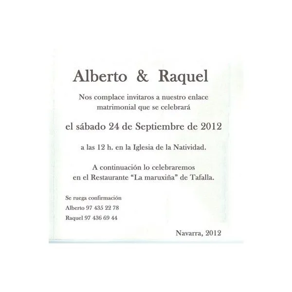 Frases y textos de invitaciones de boda 9 | Handspire