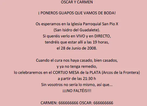 Frases y textos de invitaciones de boda 4 | Handspire Frases y textos de invitaciones de boda 4 | Handspire