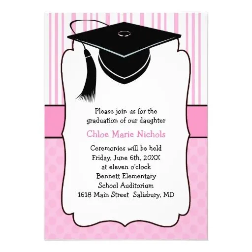 Frases para invitación de graduación primaria - Imagui
