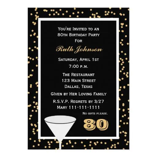 Frases para invitaciónes de cumpleaños de 80 - Imagui Frases para invitaciónes de cumpleaños de 80 - Imagui