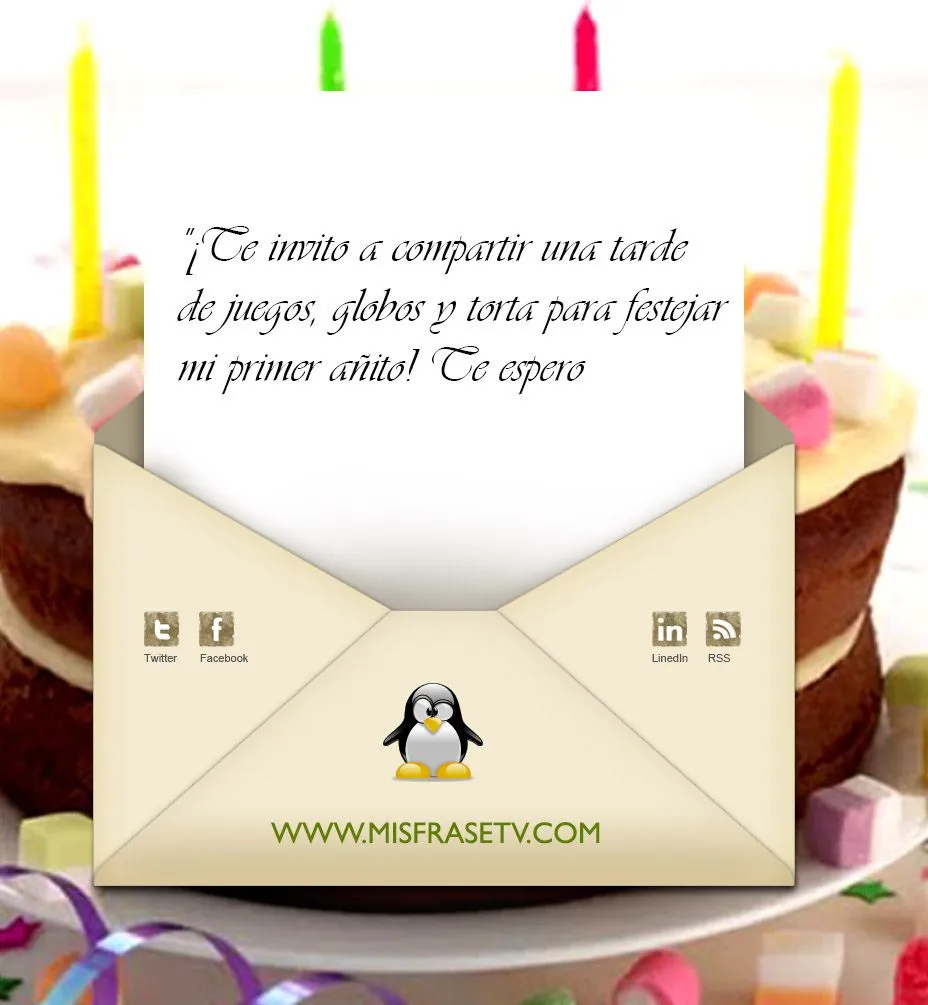 Frases de Invitaciones de Cumpleaños Infantiles para Compartir en ... Frases de Invitaciones de Cumpleaños Infantiles para Compartir en ...