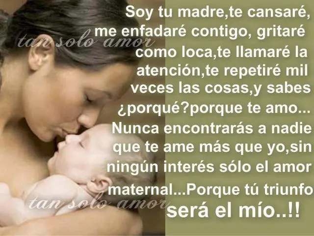 frases con imagenes para mamas primerizas | ... : PALABRAS DE UNA ...