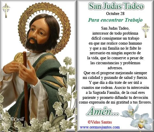 Gifs de oraciones: Oraciones a San Judas Tadeo Gifs de oraciones: Oraciones a San Judas Tadeo