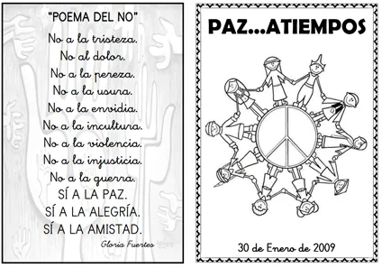 Frases dia de la paz infantil - Imagui