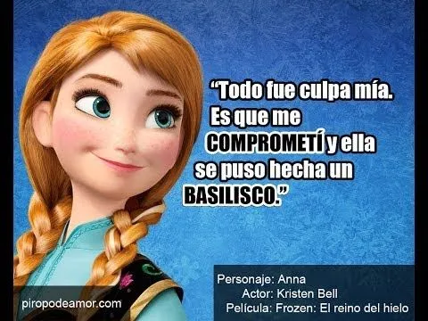 Frases de Películas: Frozen: El reino del hielo - YouTube Frases de Películas: Frozen: El reino del hielo - YouTube