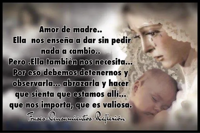 Frases-Pensamientos-Reflexión: Amor de madre