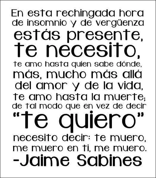 Te necesito, te quiero | Frases | Pinterest