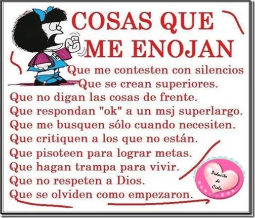 Frases positivas Mafalda - Imagui