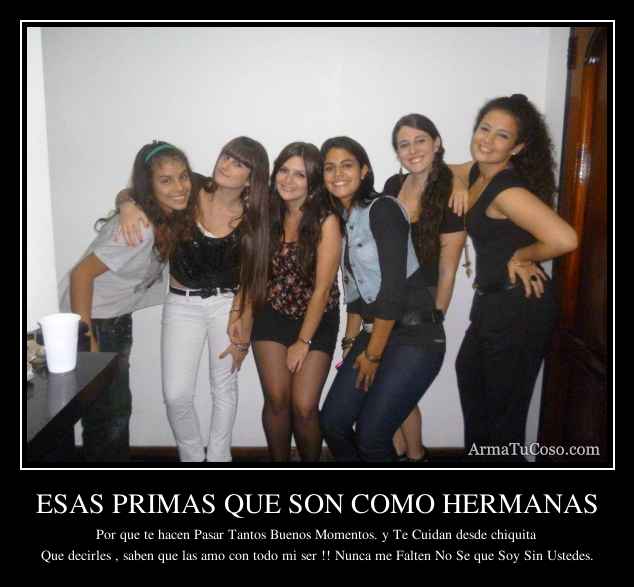 FRASES PRIMAS HERMANAS | TODO PARA FACEBOOK IMAGENES PARA FACEBOOK ...