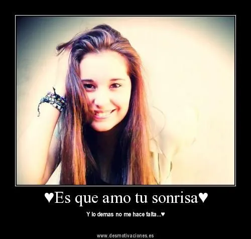 Frases de sonrisas de amor - Imagui