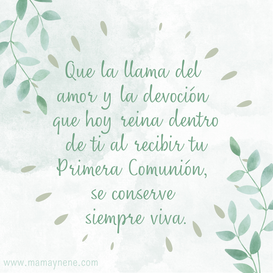Frases y tarjetas para felicitar por la Primera Comunión | Mamá y nené -  Maternidad y recursos educativos