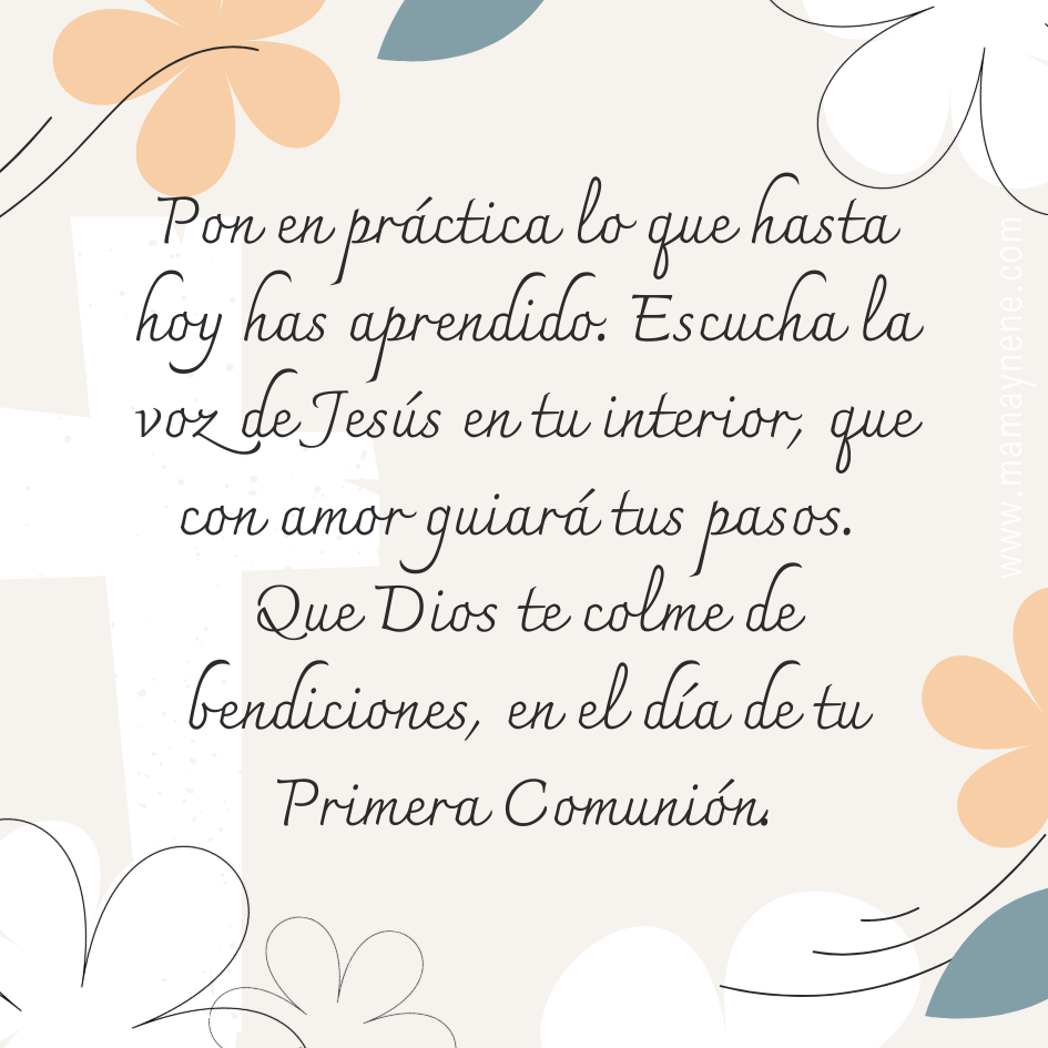 Frases y tarjetas para felicitar por la Primera Comunión | Mamá y nené -  Maternidad y recursos educativos