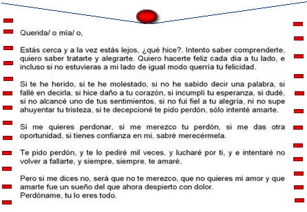 cartas para pedir disculpas a una enamorada ~ frases de amor ... cartas para pedir disculpas a una enamorada ~ frases de amor ...