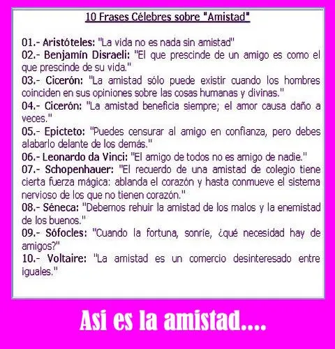 frases , Test y poemas de amor: frases celebres de amistad para ... frases , Test y poemas de amor: frases celebres de amistad para ...