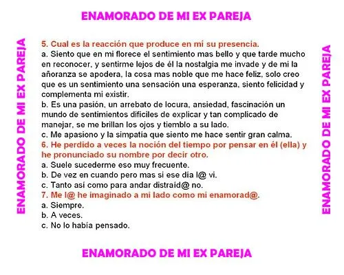 Test - porque sigo enamorado de mi ex pareja ~ frases de amor ... Test - porque sigo enamorado de mi ex pareja ~ frases de amor ...