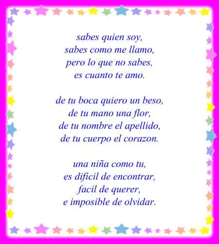 frases , Test y poemas de amor: Lindos versos romanticos para enamorar
