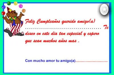 frases , Test y poemas de amor: tarjetas de cumpleaños para amigos frases , Test y poemas de amor: tarjetas de cumpleaños para amigos