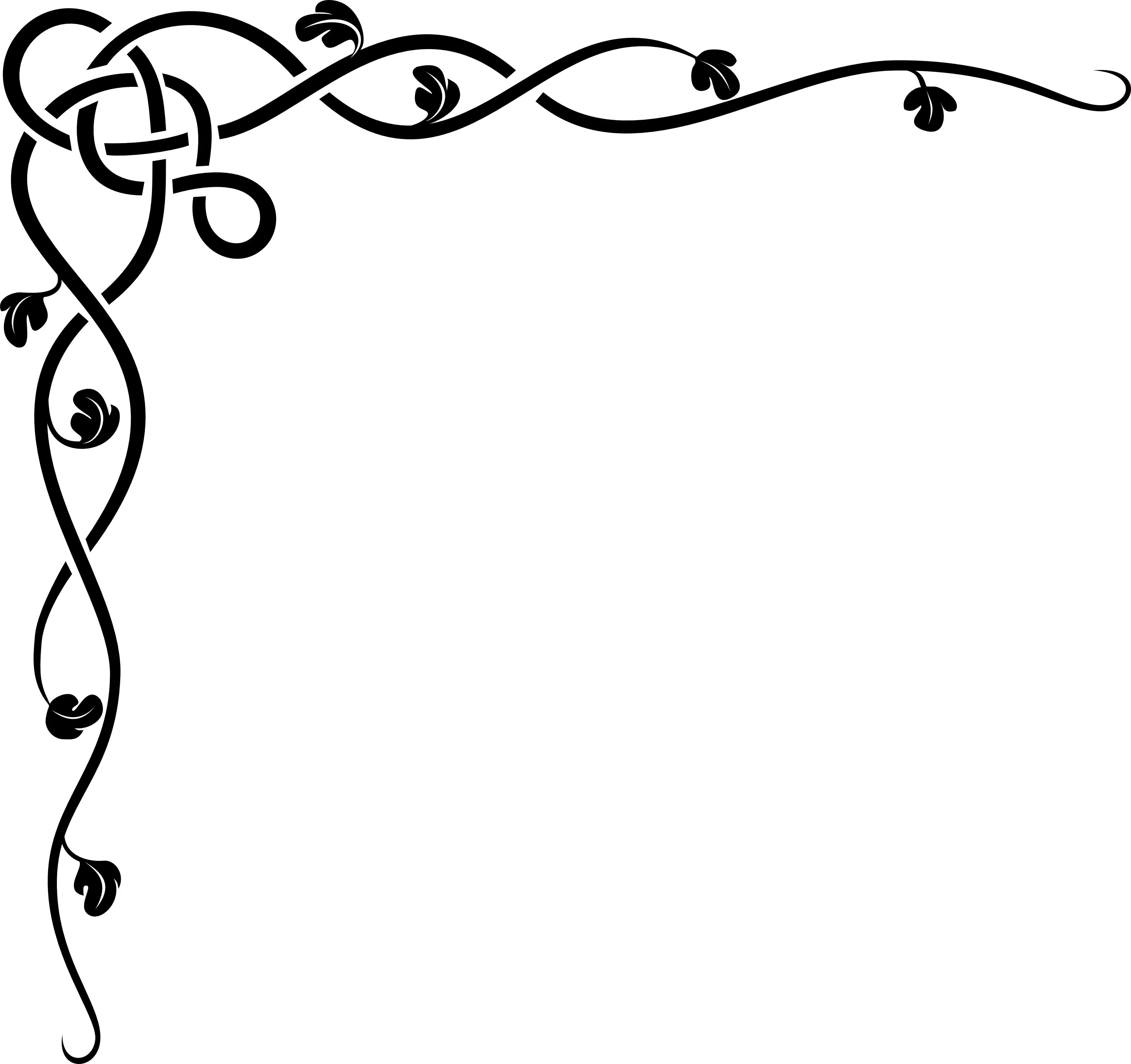 Free Celtic Vine Border Accent Clipart Illustration Free Celtic Vine Border Accent Clipart Illustration