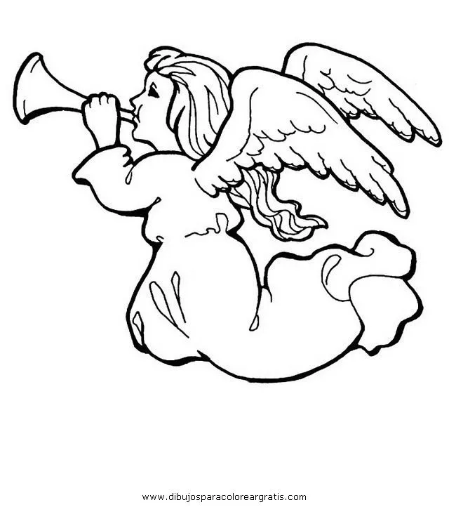 Free coloring pages of Ángeles animados