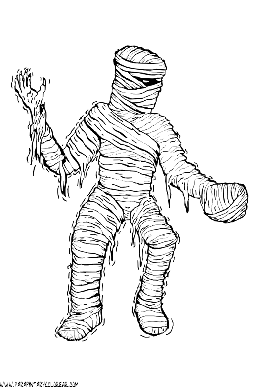 Free coloring pages of ben 10 momia