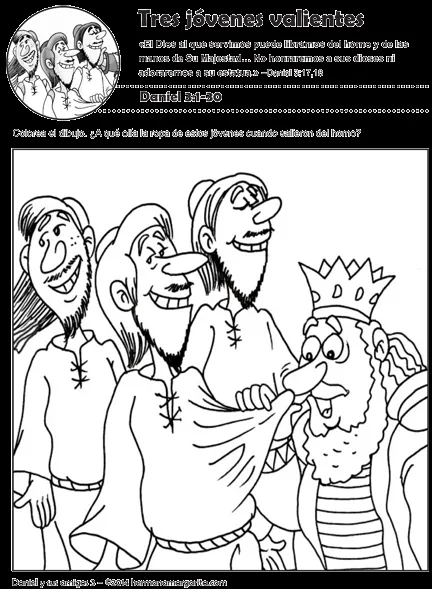 Free coloring pages of daniel y el pozo