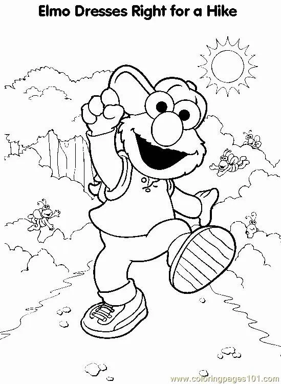 Free coloring pages of elmo de bebe