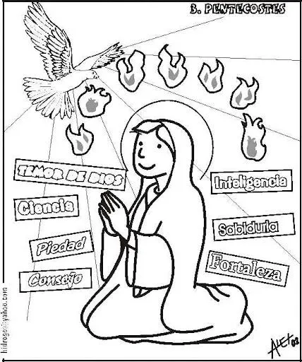 Free coloring pages of espiritu santo para ninos Free coloring pages of espiritu santo para ninos