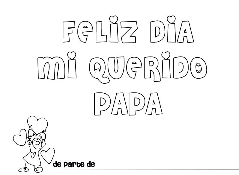 Free coloring pages of feliz cumpleaños papa