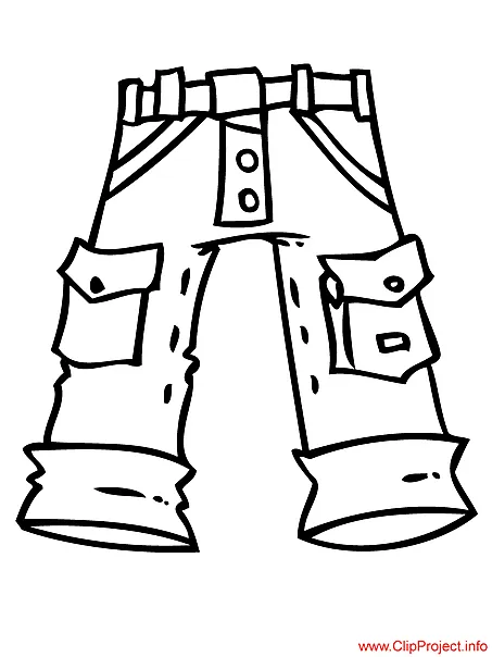 Free coloring pages of jeans