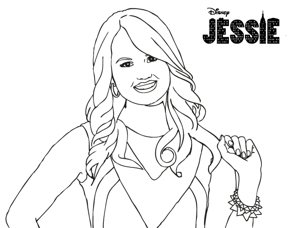 Free coloring pages of jessy para colorear