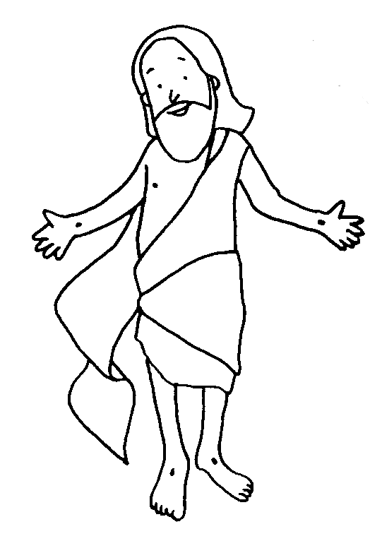 Free coloring pages of jesús ha resucitado