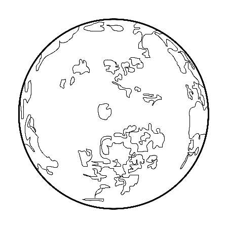 Free coloring pages of planeta venus para pintar