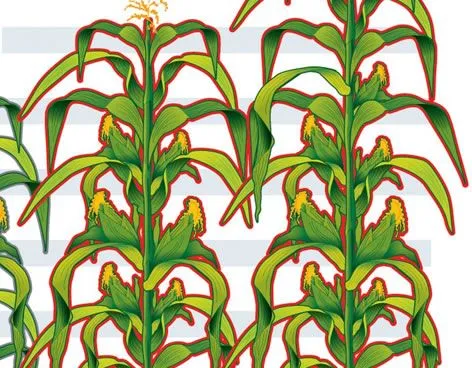 Free coloring pages of planta de el maiz