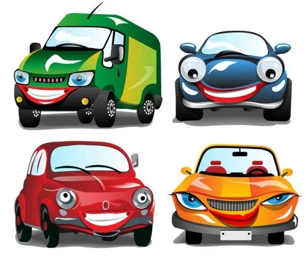 Free Cute Cartoon Cars Vector » TitanUI