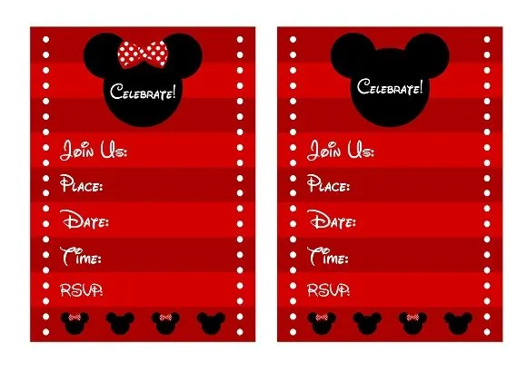 FREE Mickey & Minnie Mouse Birthday Party Printables from ...