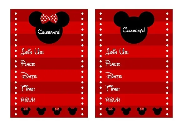 FREE Mickey & Minnie Mouse Birthday Party Printables from ... FREE Mickey & Minnie Mouse Birthday Party Printables from ...