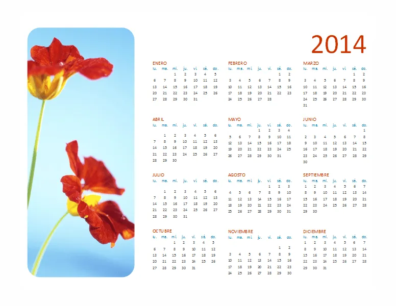 Free Online Gratis: Calendario 2014 con foto, lunes a domingo ... Free Online Gratis: Calendario 2014 con foto, lunes a domingo ...