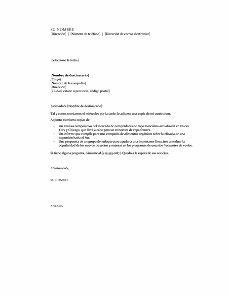 Free Online Gratis: Carta de presentación con anexos, plantillas ... Free Online Gratis: Carta de presentación con anexos, plantillas ...
