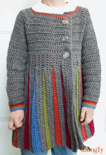 Free Pattern: Eloise Girls Sweater - now for big kids!