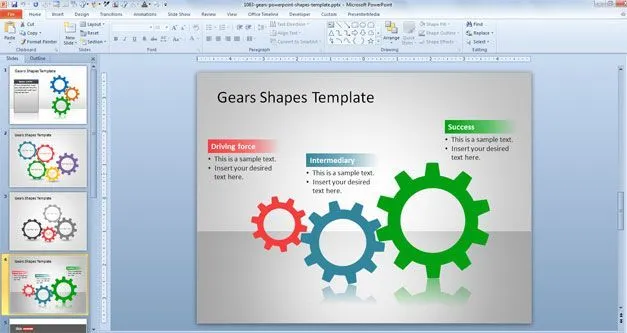 Free Plantilla PowerPoint de Engranajes - Free PowerPoint ...