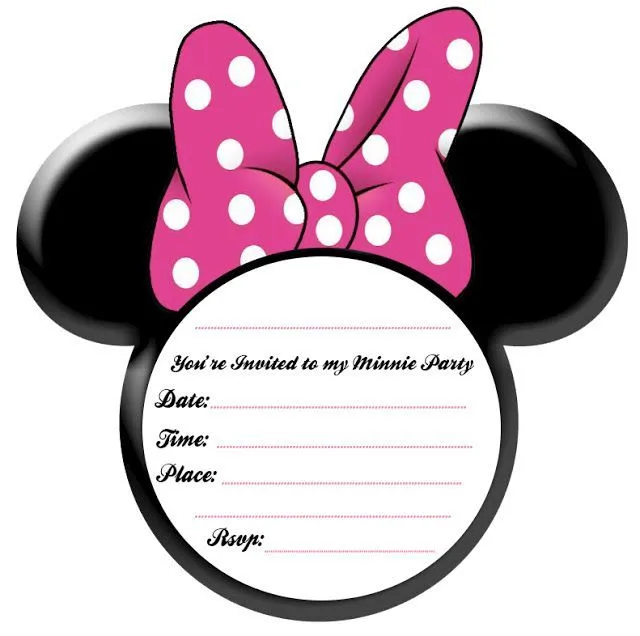 Free Printable Minnie Mouse Party Invitation - Minnie Mouse Ideas ...