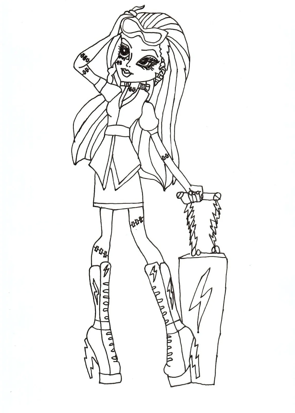 Free Printable Monster High Coloring Pages for Kids Free Printable Monster High Coloring Pages for Kids