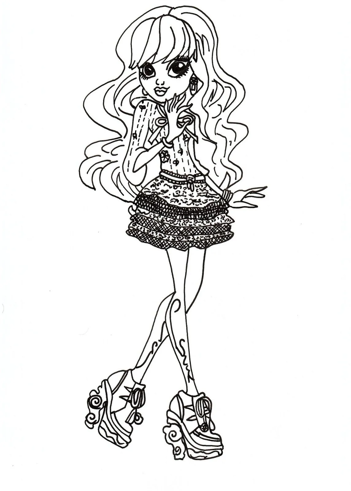 Free Printable Monster High Coloring Pages for Kids Free Printable Monster High Coloring Pages for Kids